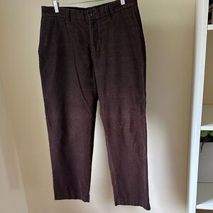 Eddie Bauer Dark Brown Corduroy Trousers